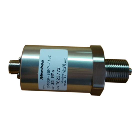 Minebea TMHS-NM Series Torque Transducer Manuals