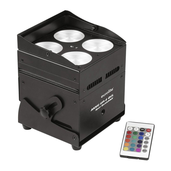 EuroLite AKKU UP-4 QCL Spot QuickDMX User Manual