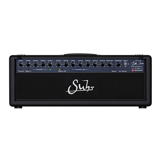 Brainworx Suhr PT100 Plugin Manual
