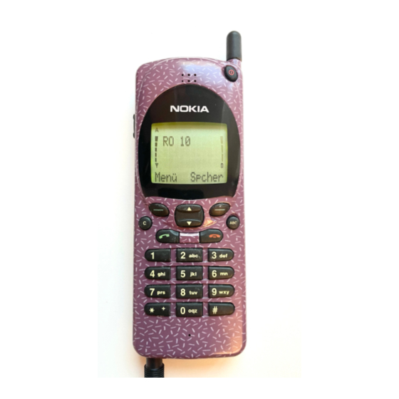 Nokia 2110 Electronic User's Manual