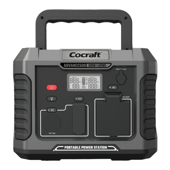 Cocraft Advance 500 Original Instructions Manual