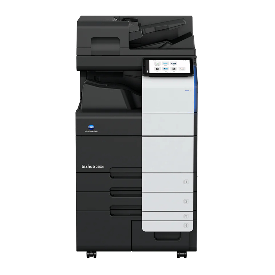 Bizhub C650i, C550i, C450i, C360i, C300i, C250i, C4050i, C3350i Manual
