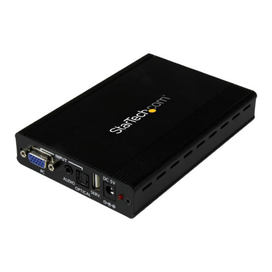 StarTech.com VGA2HDPRO2 User Manual