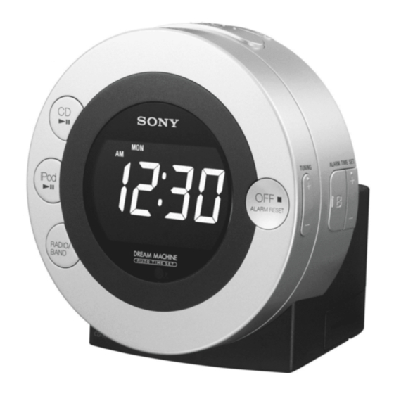 Sony ICF-CD3iP Operating Instructions