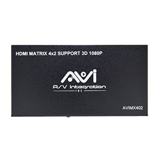 AVI AVIMX402 User Manual