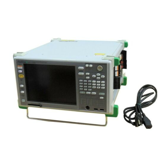 Anritsu MP1590B Quick Start Manual