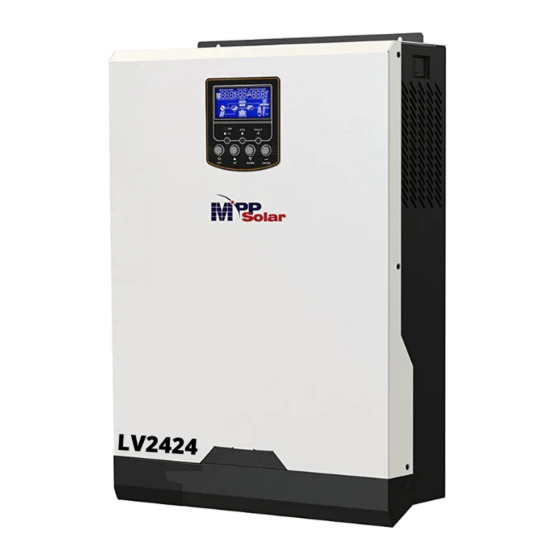 MPP Solar LV2424 Hybrid Inverter Charger Manuals