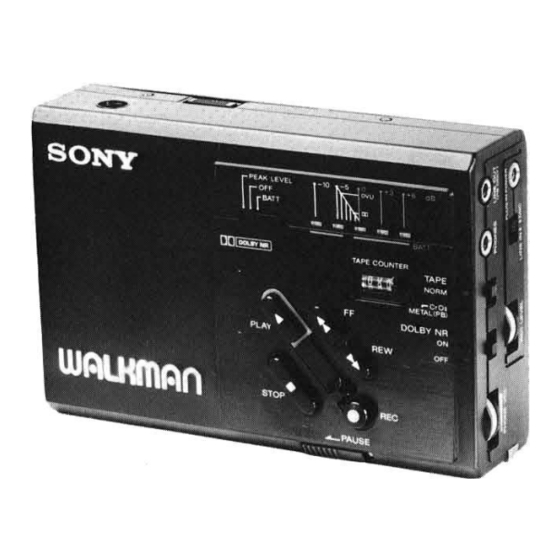 Sony TC-D3 Service Manual