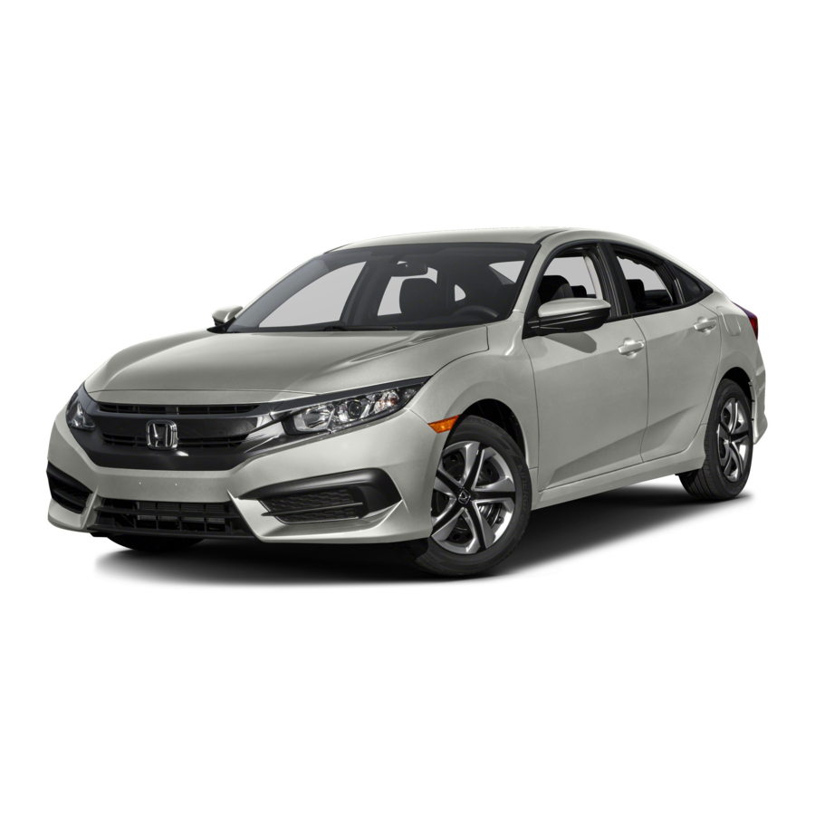 Honda civic sedan 2016 Manuals