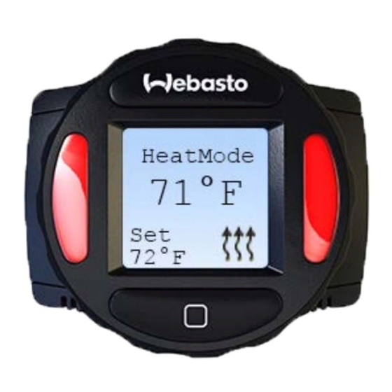 Webasto SmarTemp Control Installation & Operation Manual