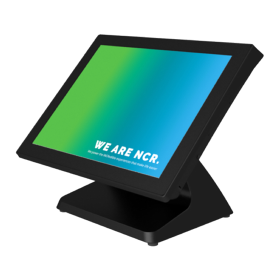 NCR EX15 POS Touchscreen Terminal Manuals