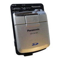 Panasonic SVAV30U - SD MULTI MEDIA TERMI Operating Instructions Manual