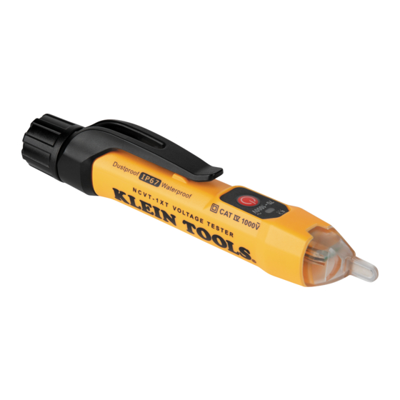 Klein Tools NCVT-1XT Operating Instructions