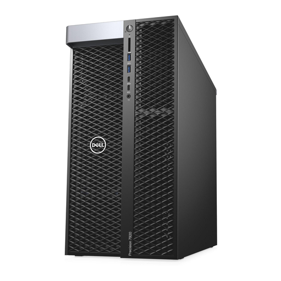 Dell Precision 7920 Tower Installation Manual