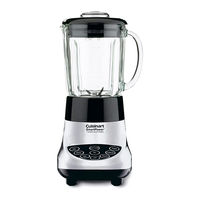 Cuisinart SPB-7BCH - 7 Speed Electronic Blender Instruction And Recipe Booklet