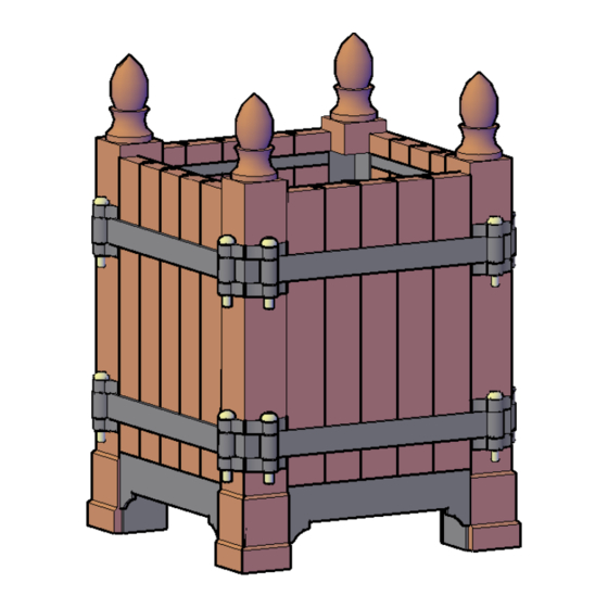Forever Redwood VERSAILLES PLANTERS Assembly Instructions Manual