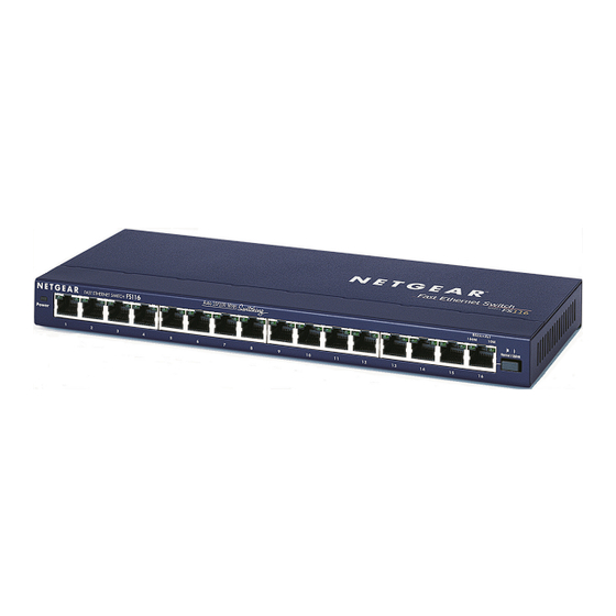 NETGEAR ProSafe FS116 Installation Manual