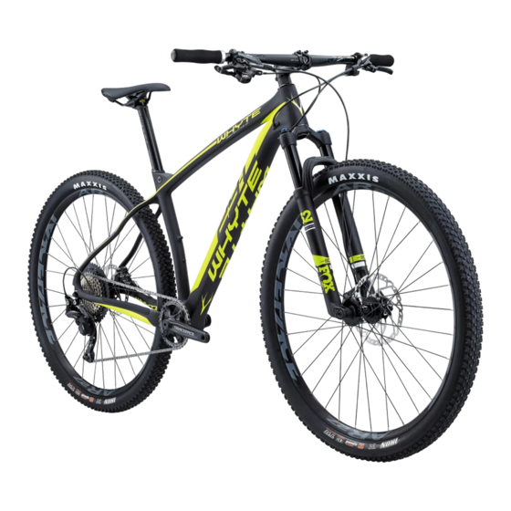 Whyte 29er Series Supplementary Service Manual