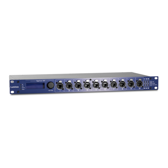 Luminex GigaCore Series User Manual