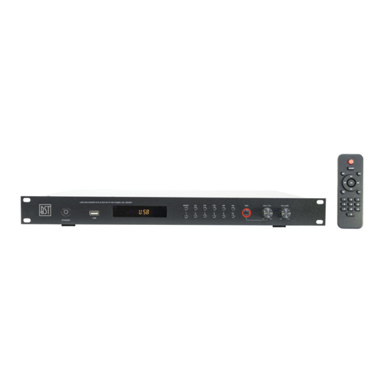 BST MPR350 Instruction Manual