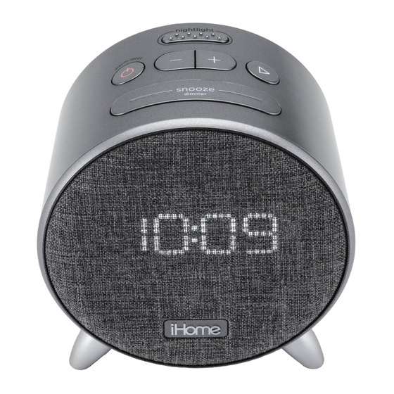 iHome POWERCLOCK iBT235 - Bluetooth Speaker Manual
