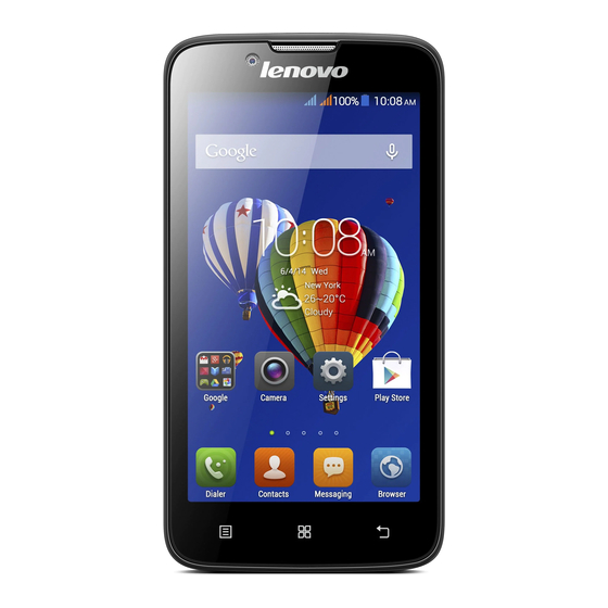 Lenovo A328 Important Product Information Manual