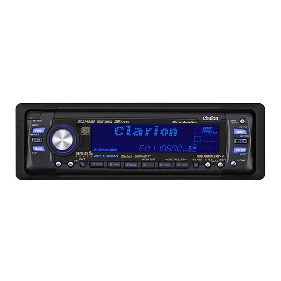 Clarion DXZ745MP Service Manual