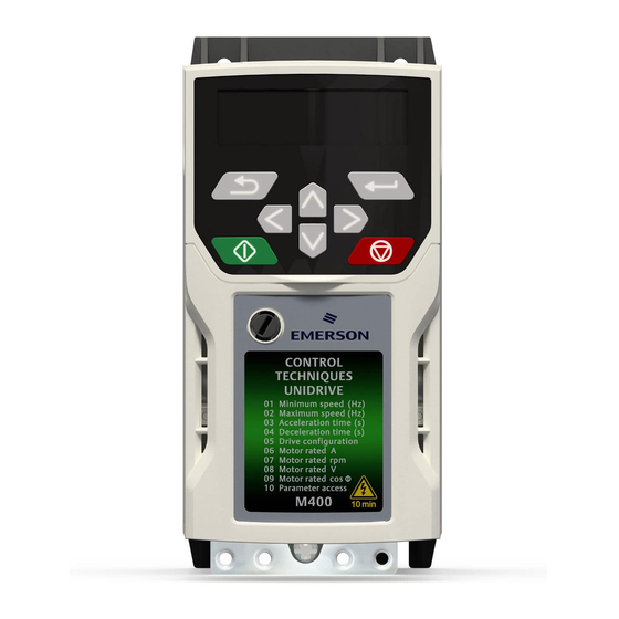 Emerson Unidrive M400 User Manual
