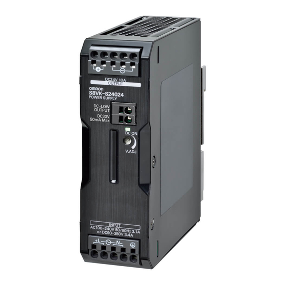Omron S8VK-S24024 Instruction Manual