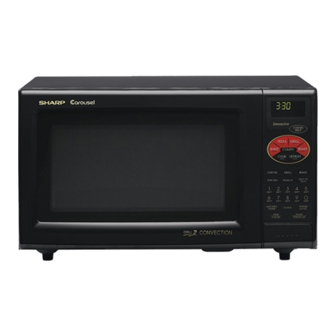 Sharp R-820BK - 0.9 Cubic Foot Convection Microwave User Manual