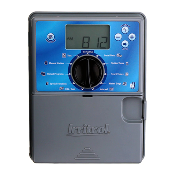 Irritrol KD2 Quick Reference Card