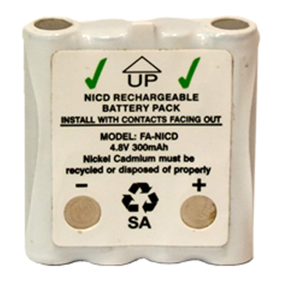 Cobra microTALK FA-NiCD Instructions