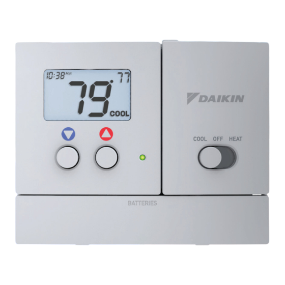 Daikin TSTATD2152-2 Owner's Manual