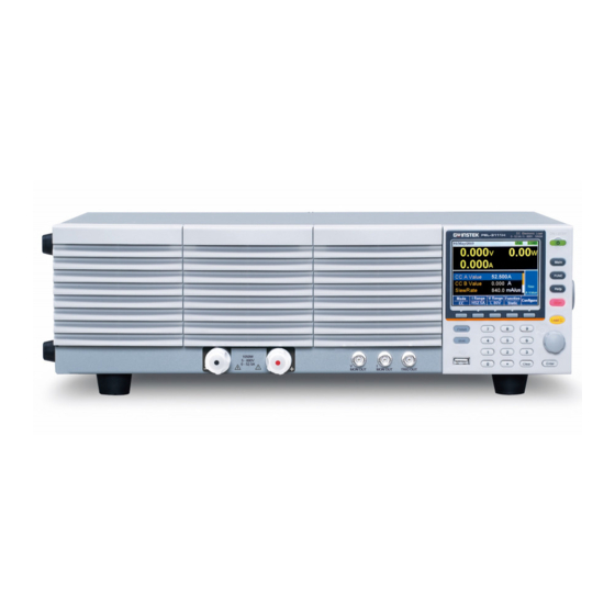 GW Instek PEL-3000 Series Quick Start Manual