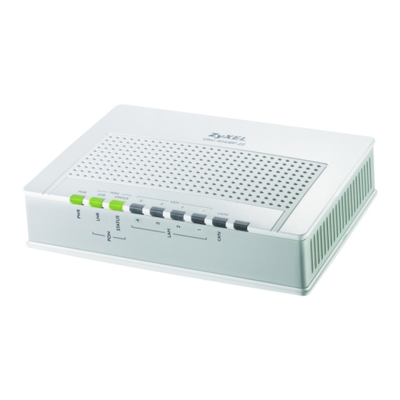 ZyXEL Communications ONU-6040BBF-22 - V1.00 User Manual