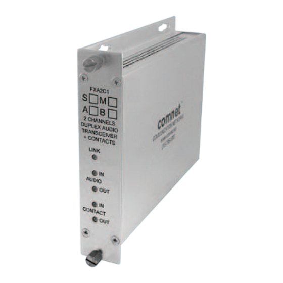 Comnet FTA2C1M1 Installation And Operation Manual