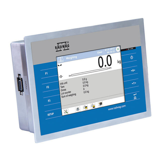 RADWAG PUE 7.1 User Manual