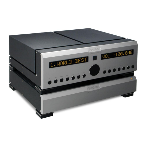 User Manuals: Boulder 2010 Stereo Preamplifier