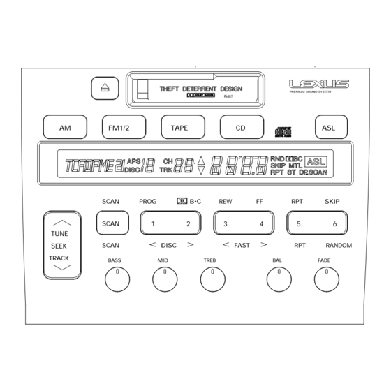 Pioneer Lexus SC400 Service Manual