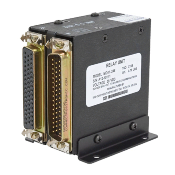 User Manuals: Midcontinent MD41-244 Relay Unit