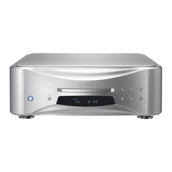 Esoteric Grandioso P1X Firmware Update Manual