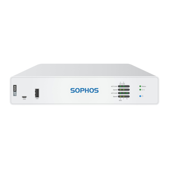 Sophos XGS 87 Quick Start Manual