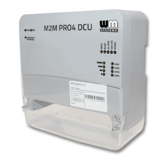 WM Systems M2M PRO4 DCU User Manual