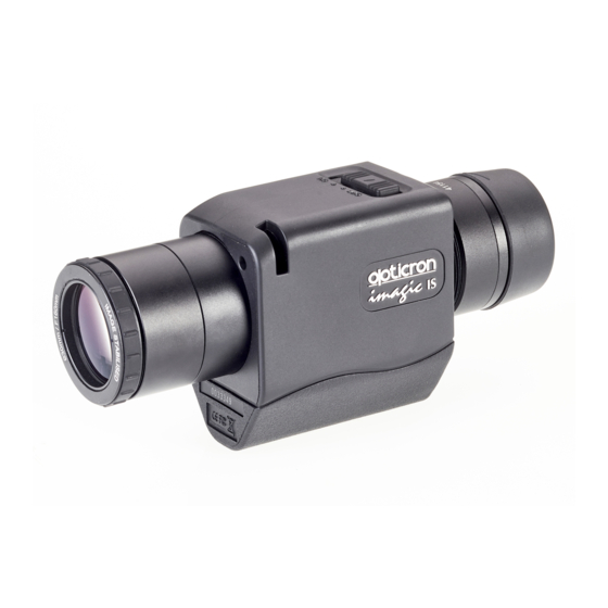 Opticron Imagic IS 10x30 User Manual And Guarantee