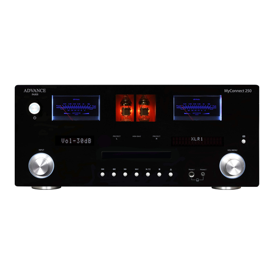 User Manuals: Advance Paris MyConnect 250 Amplifier
