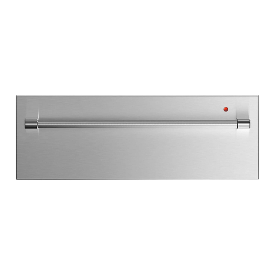 Fisher & Paykel CHAUFFE-PLATS 9 Series Installation Manual/User Manual