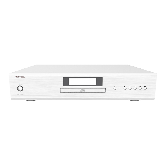 Rotel CD11MKII Owner's Manual