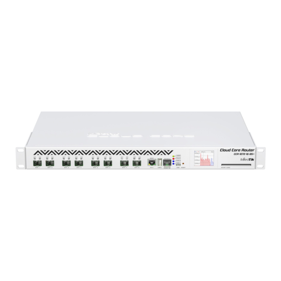 MikroTik Cloud Core Router 1072-1G-8S+ Manual