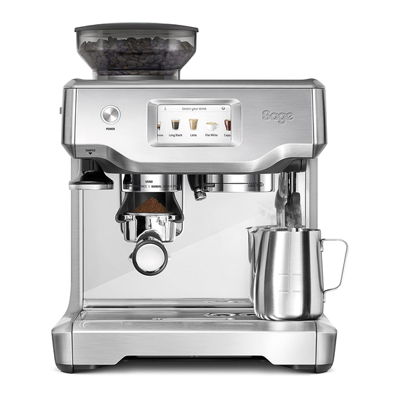 Sage Barista Touch SES880 Instruction Book