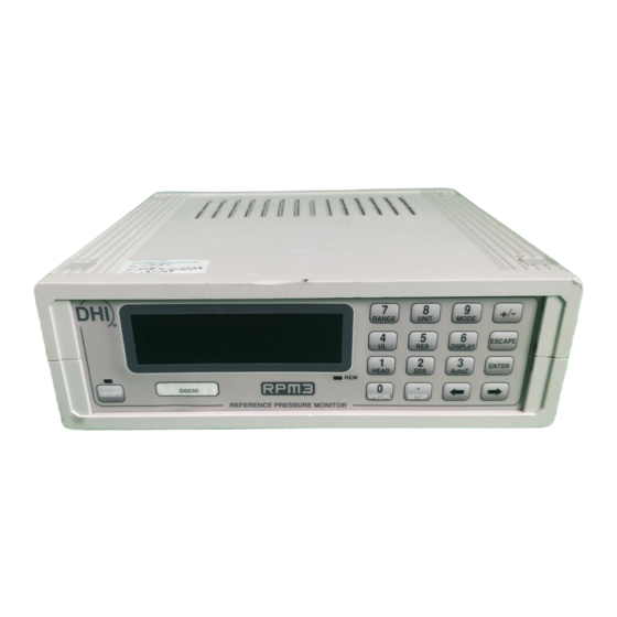 DH Instruments HPMS A30000 Calibrator Manuals